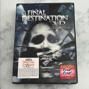 📀🍿The Final Destination 3D Blu-ray sealed/Unopened 🕶️🕶️